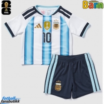 Argentina Lionel Messi #10 Hjemmedraktsett Barn EM 2024 Kortermet (+ Korte bukser)